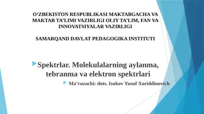 Spektrlar