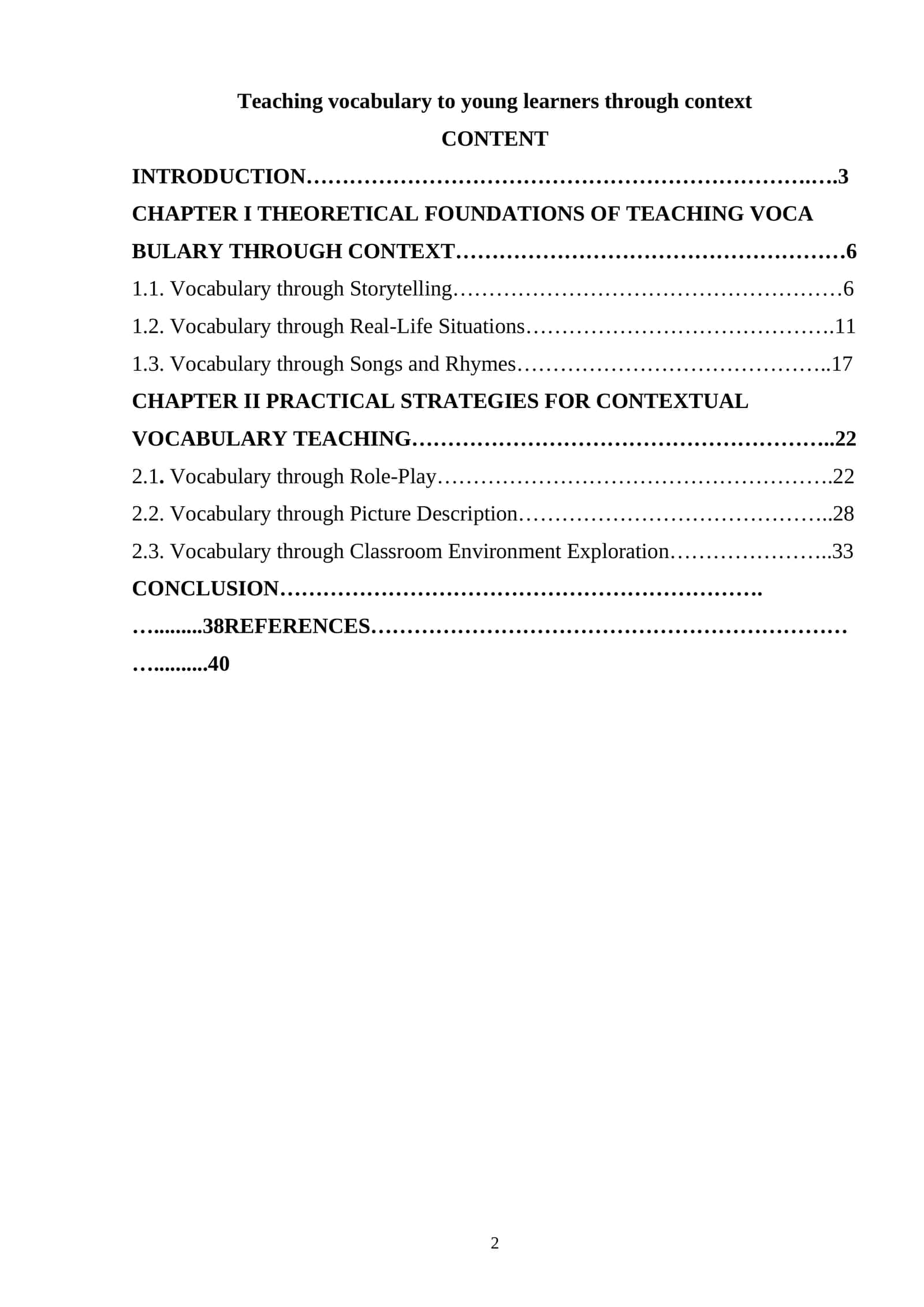 Teaching vocabulary to young learners through context