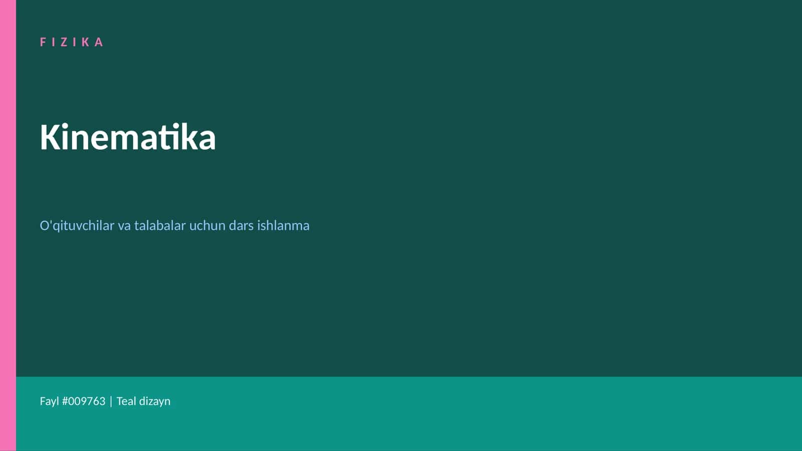 FIZIKA Kinematika