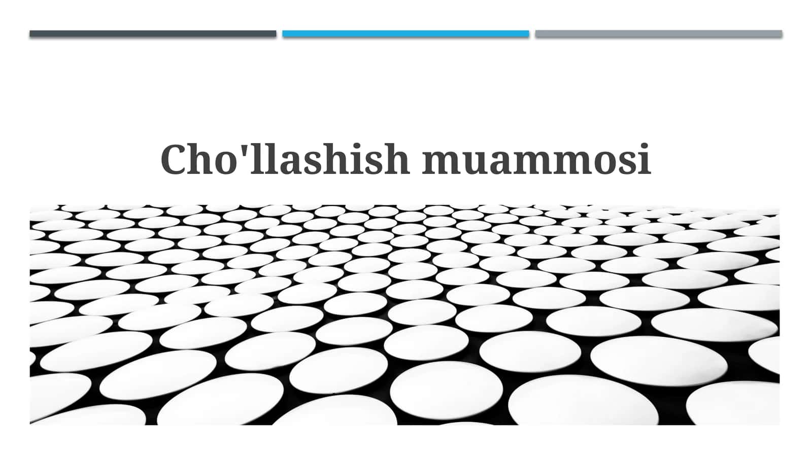 Cho'llashishmuammosi