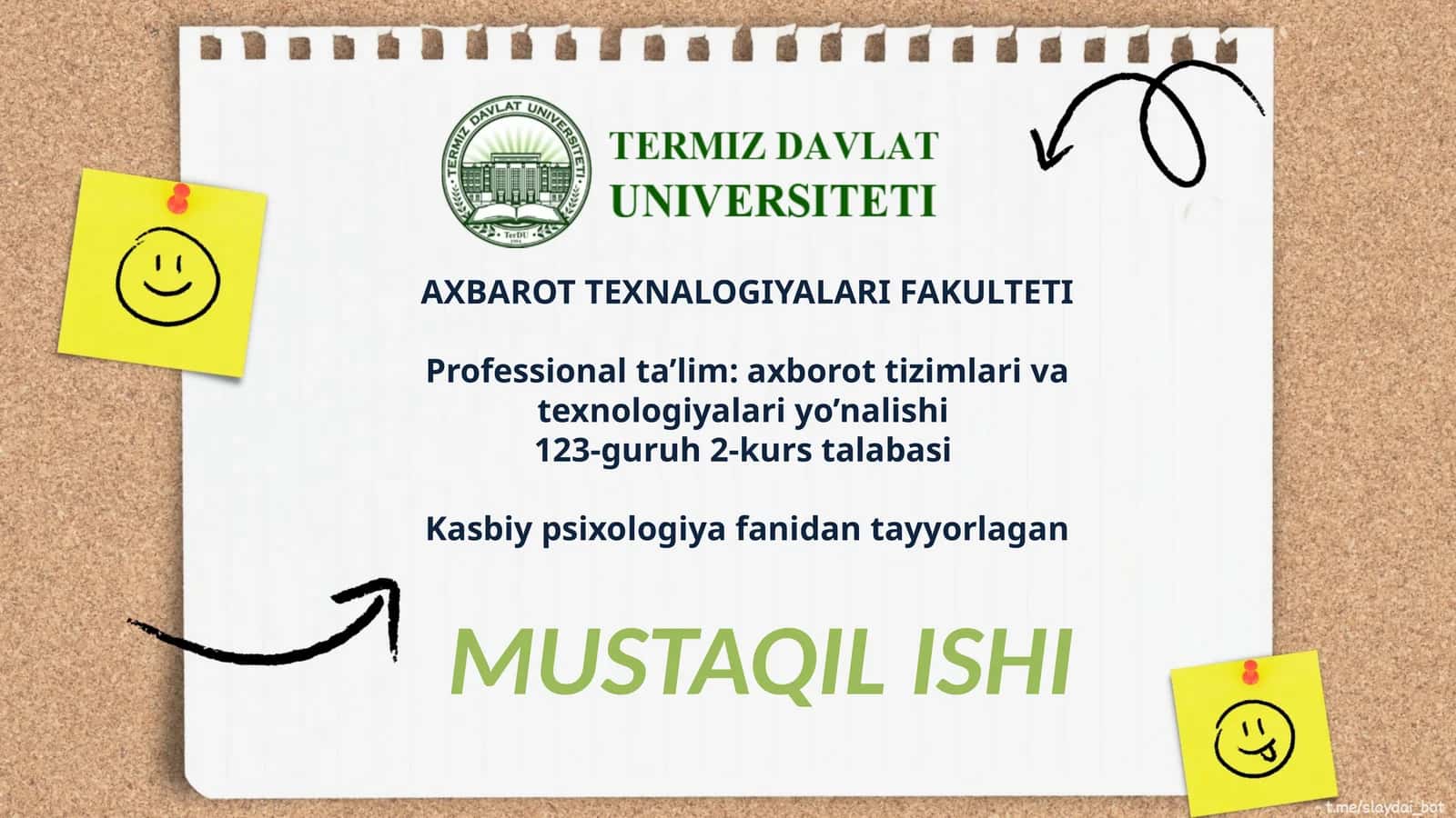 Kasbga yoʻnaltirish uchun oʻquvchilarining qobiliyatini aniqlash