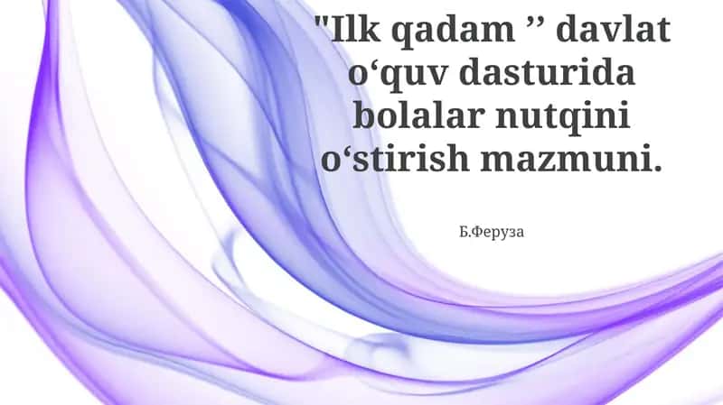 Davlat darsliklarining nutqqa yo'naltirilishi