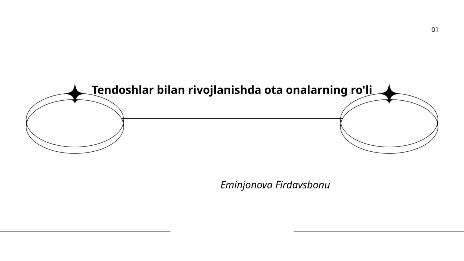 Tendoshlar bilan rivojlanishda ota onalarning ro'li