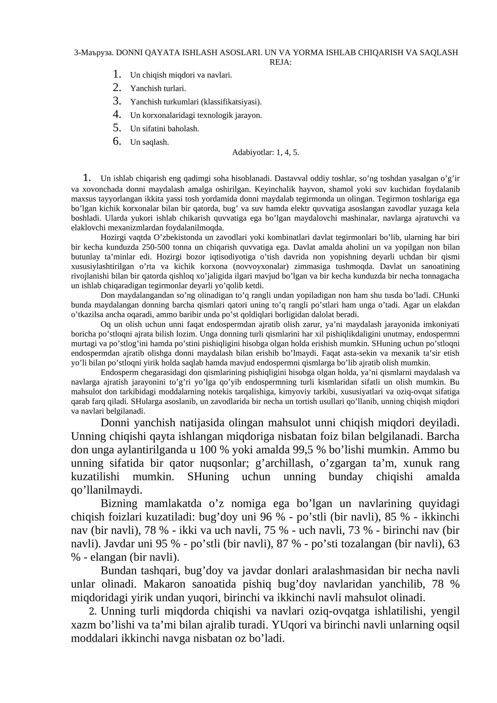 DONNI QAYATA ISHLASH ASOSLARI