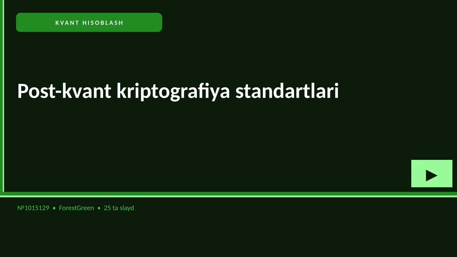 Post-kvant kriptografiya standartlari
