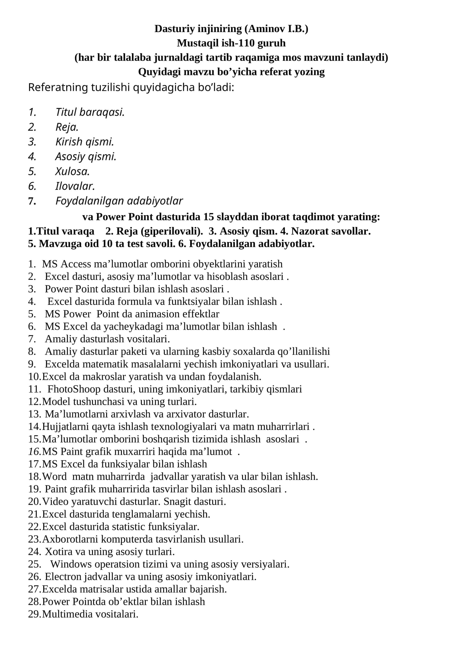 Dasturiy injiniring