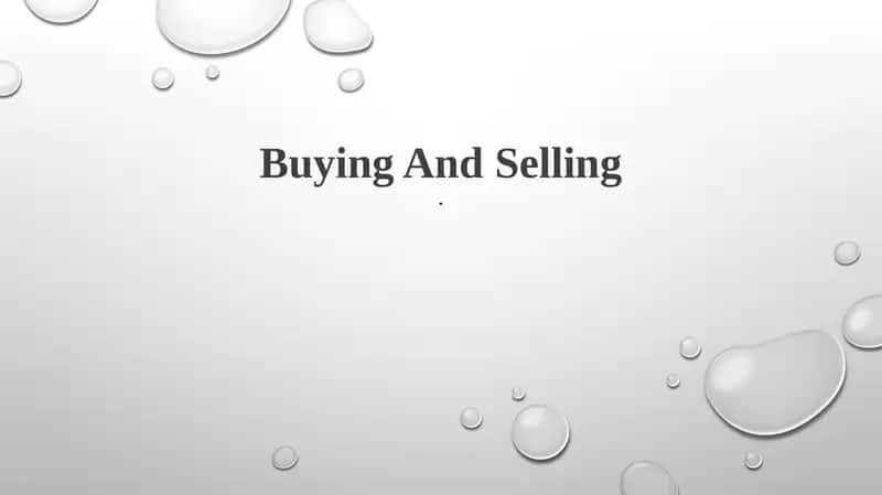Key Principles of Buying and Selling