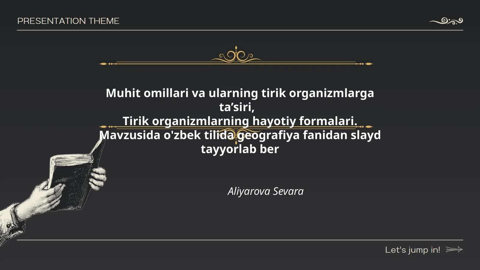 Muhit omillari va ularning tirik organizmlarga ta’siri