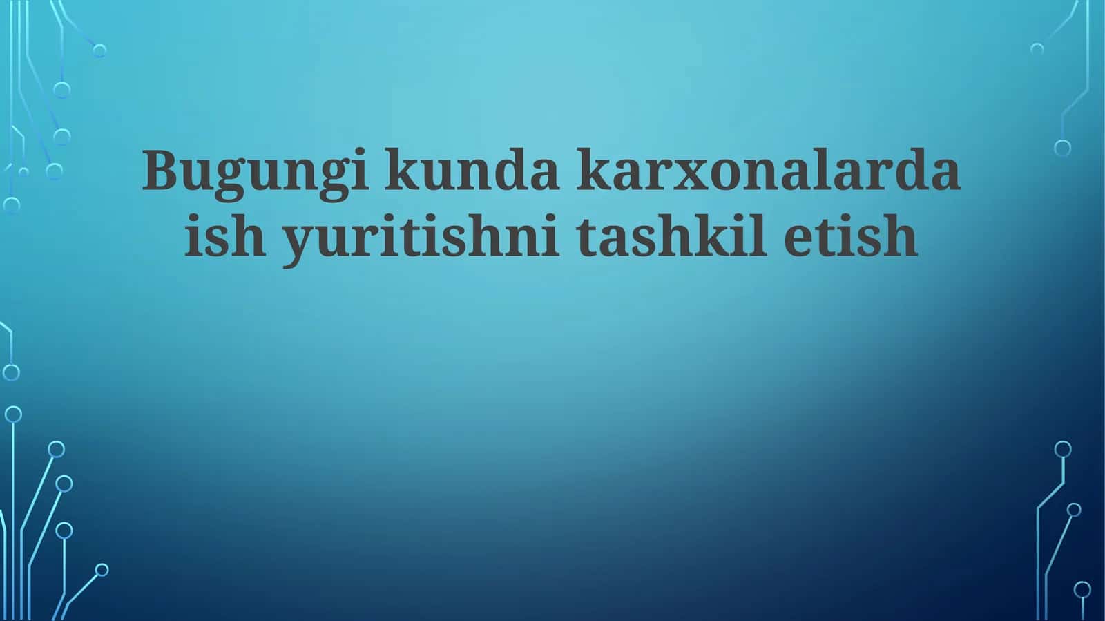 Raqamli Texnologiyalar va Ofis Ishining Avtomatlashuvi