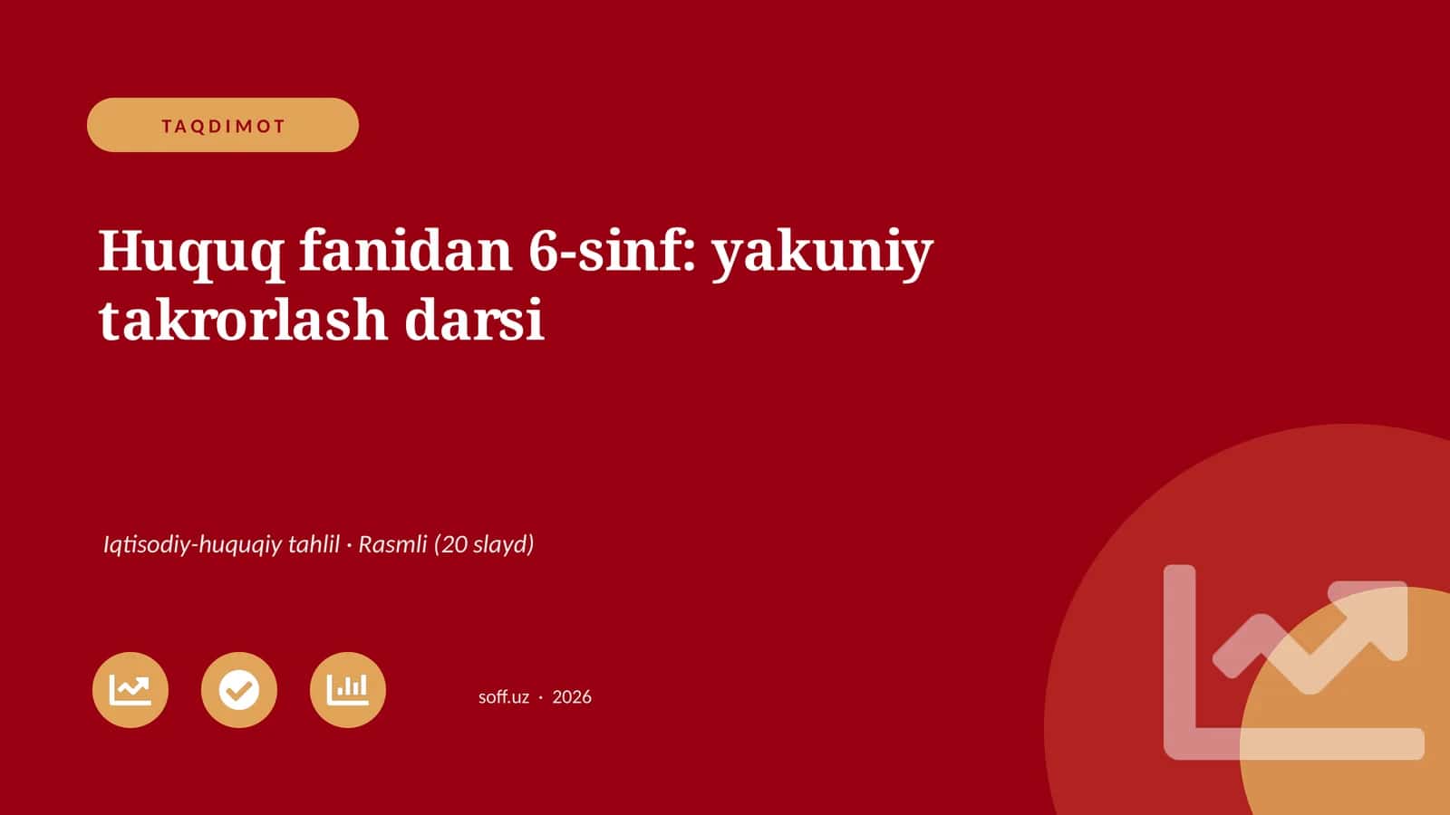 Huquq fanidan 6-sinf: yakuniy takrorlash darsi