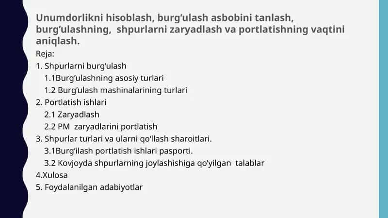 Shpurlarni burg‘ulash