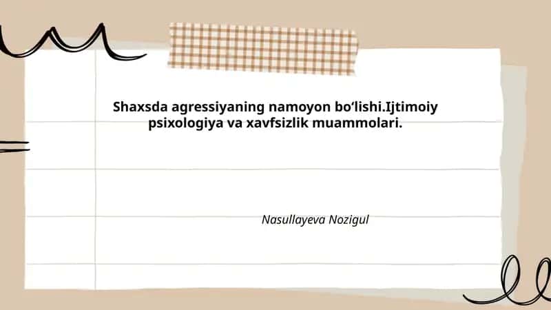 Agressiyaning psixologik omillari