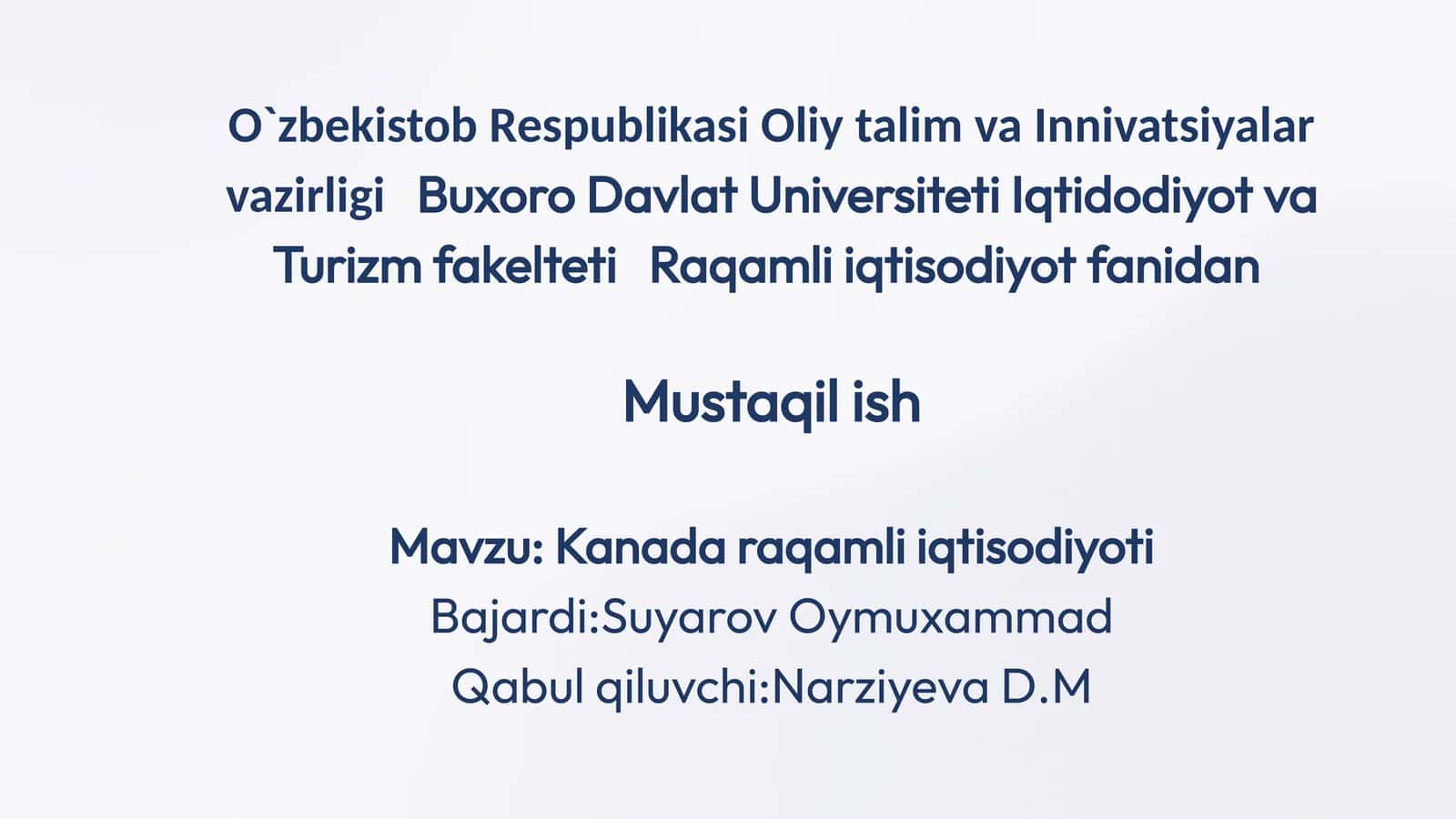Kanada Raqamli Iqtisodiyoti