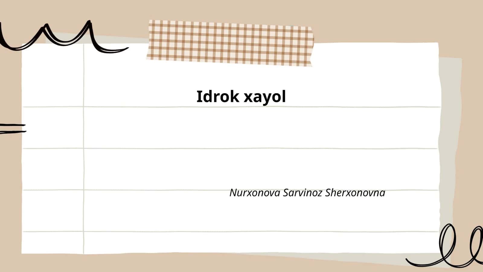 Aqlli xayol va uning o'ziga xosliklari