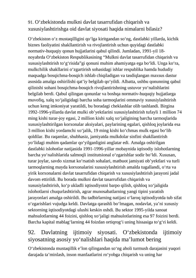 Mulkni davlat tasarrufidan chiqarish va xususiylashtirish