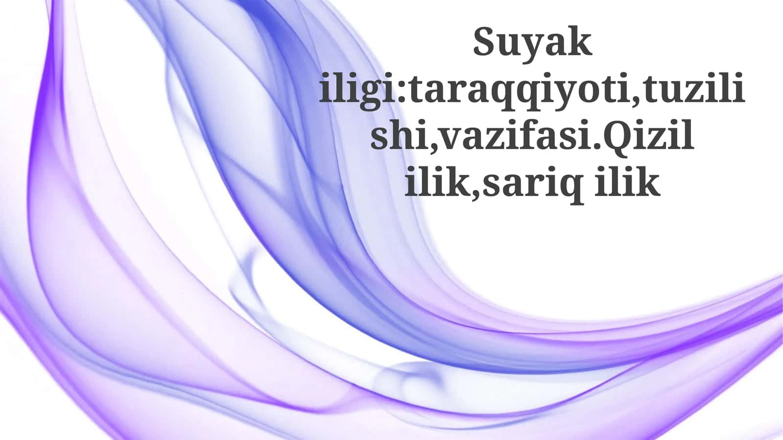 Suyak ko'migining funksiyasi: Qizil va sariq ko'mik