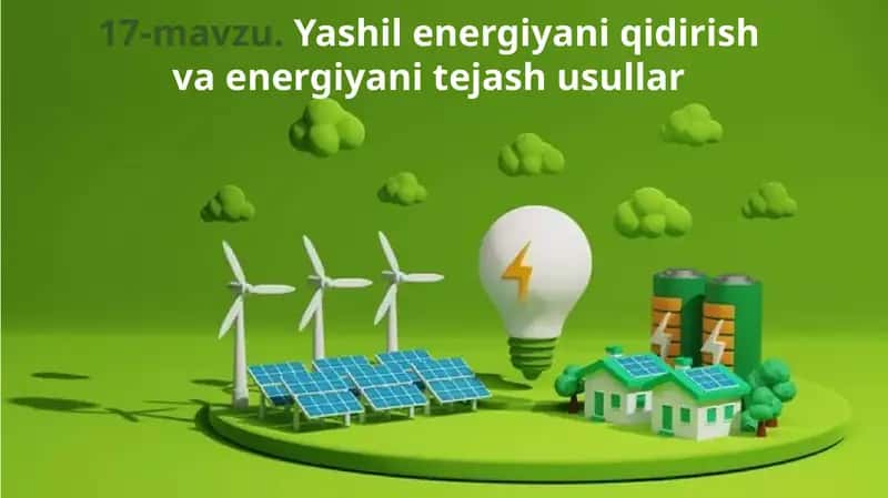 Yashil energiya nima?