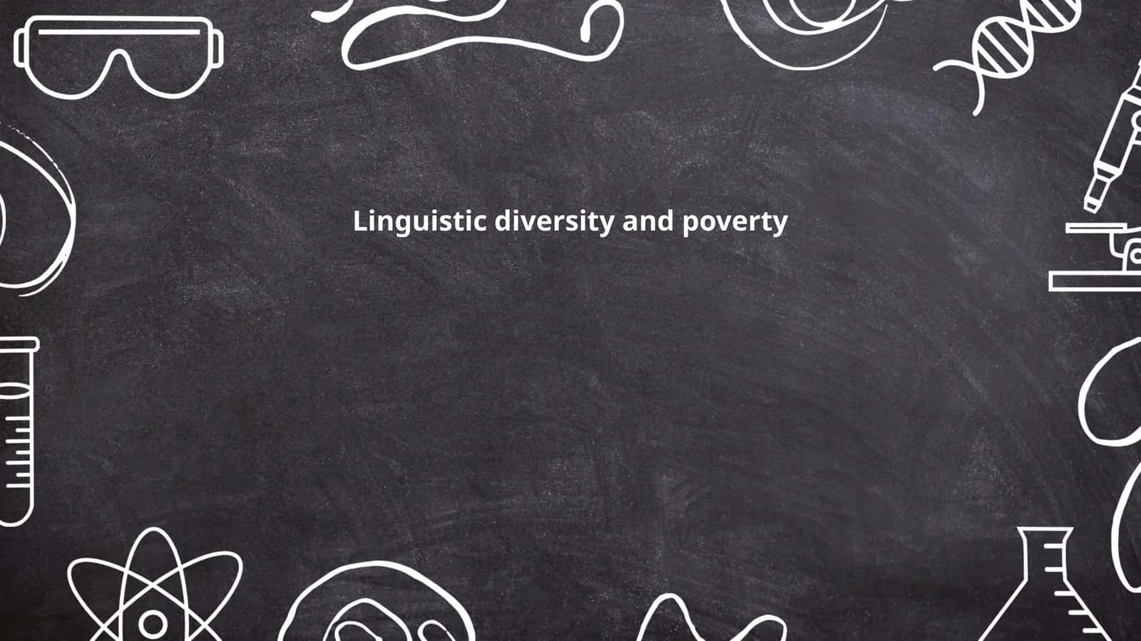 Linguistic diversity and poverty
