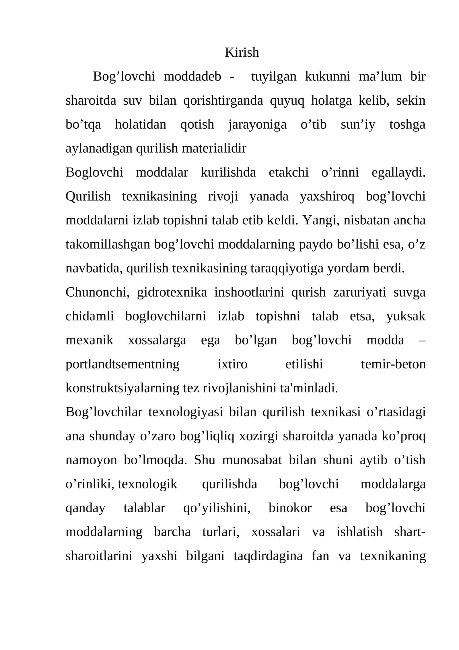 Ohak-shlakli sement ishlab chiqarish