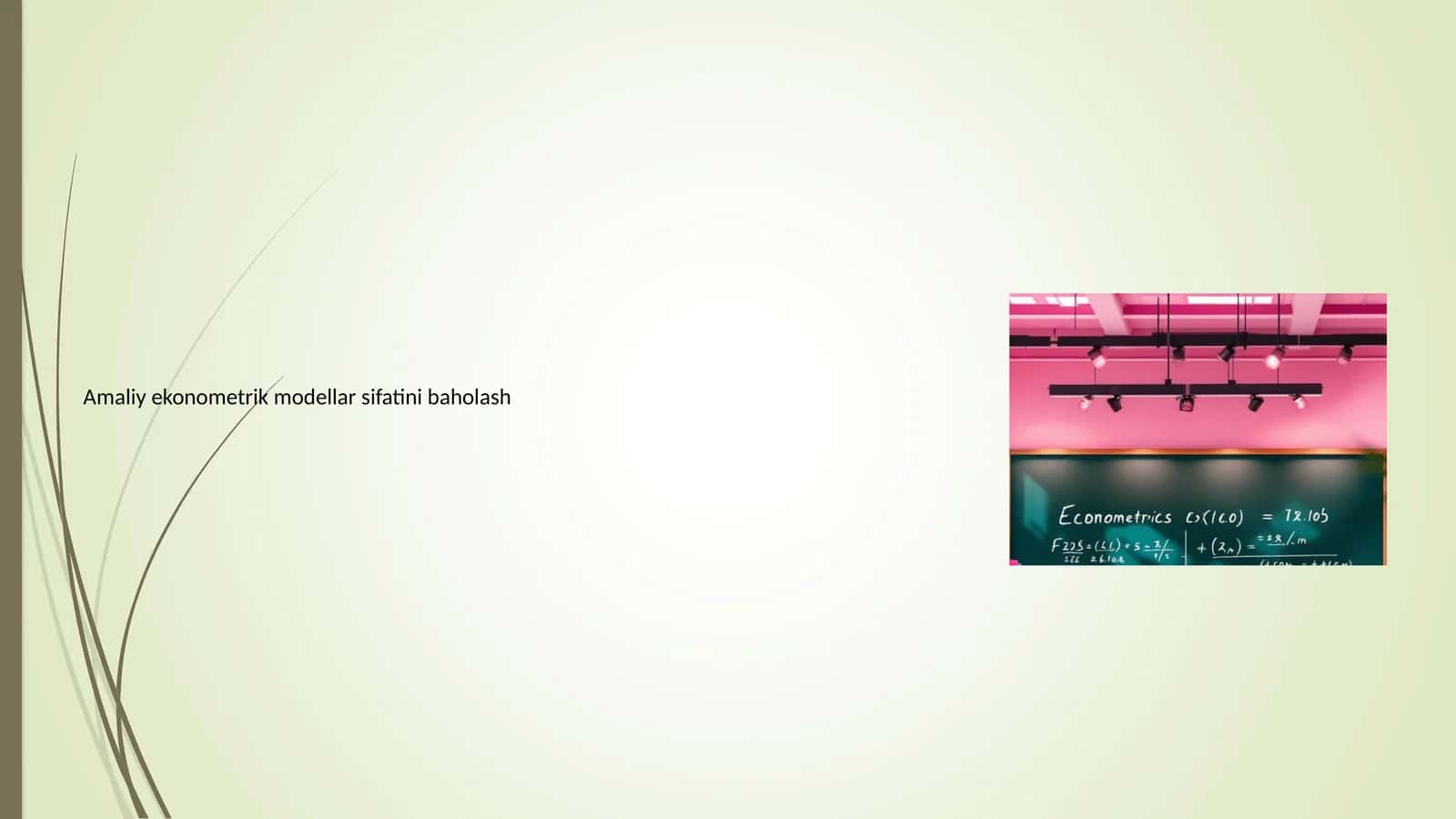Ekonometrik modellar sifatini baholash
