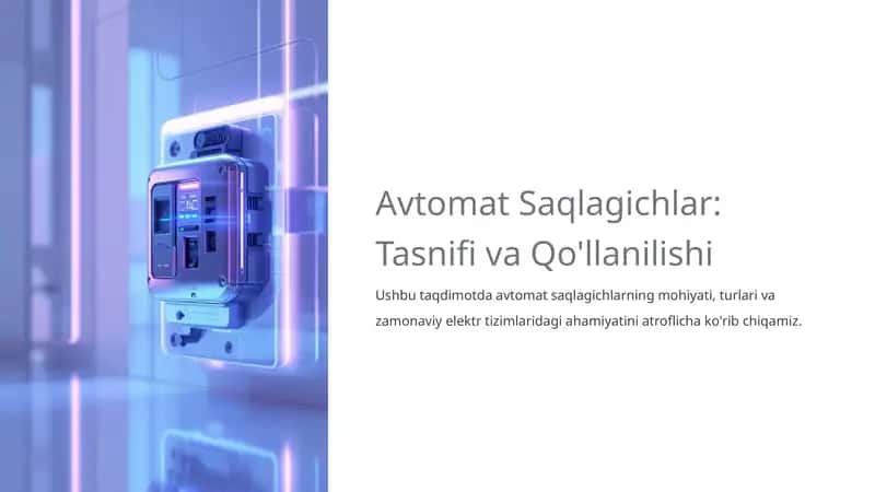 Tasnif va Qo'llanilishi