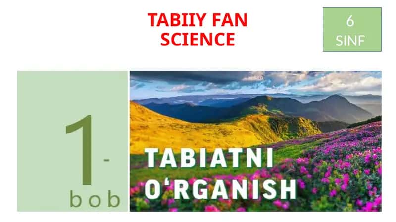 TABIIY FANLAR