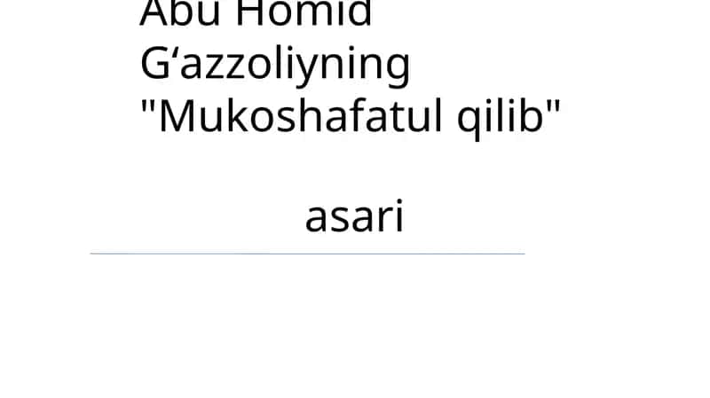 Mukashafat al-Qulub