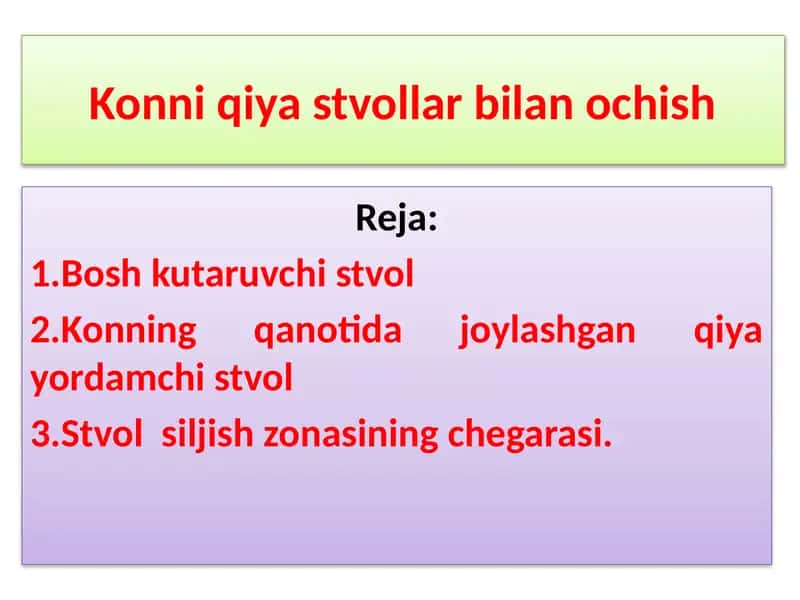 Konniqiya stvollar bilan ochish