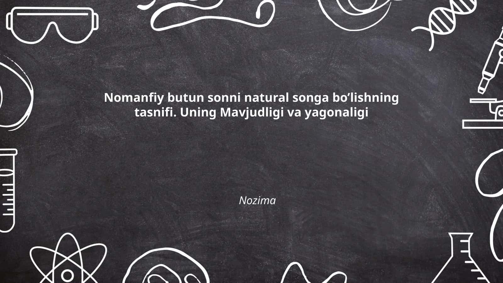 Bo'lib ko'rish va bo'linayotgan sonlar