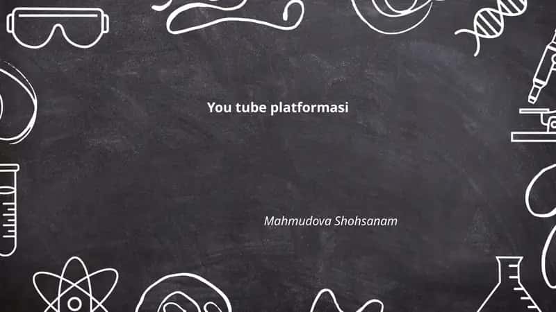 You tube platformasi