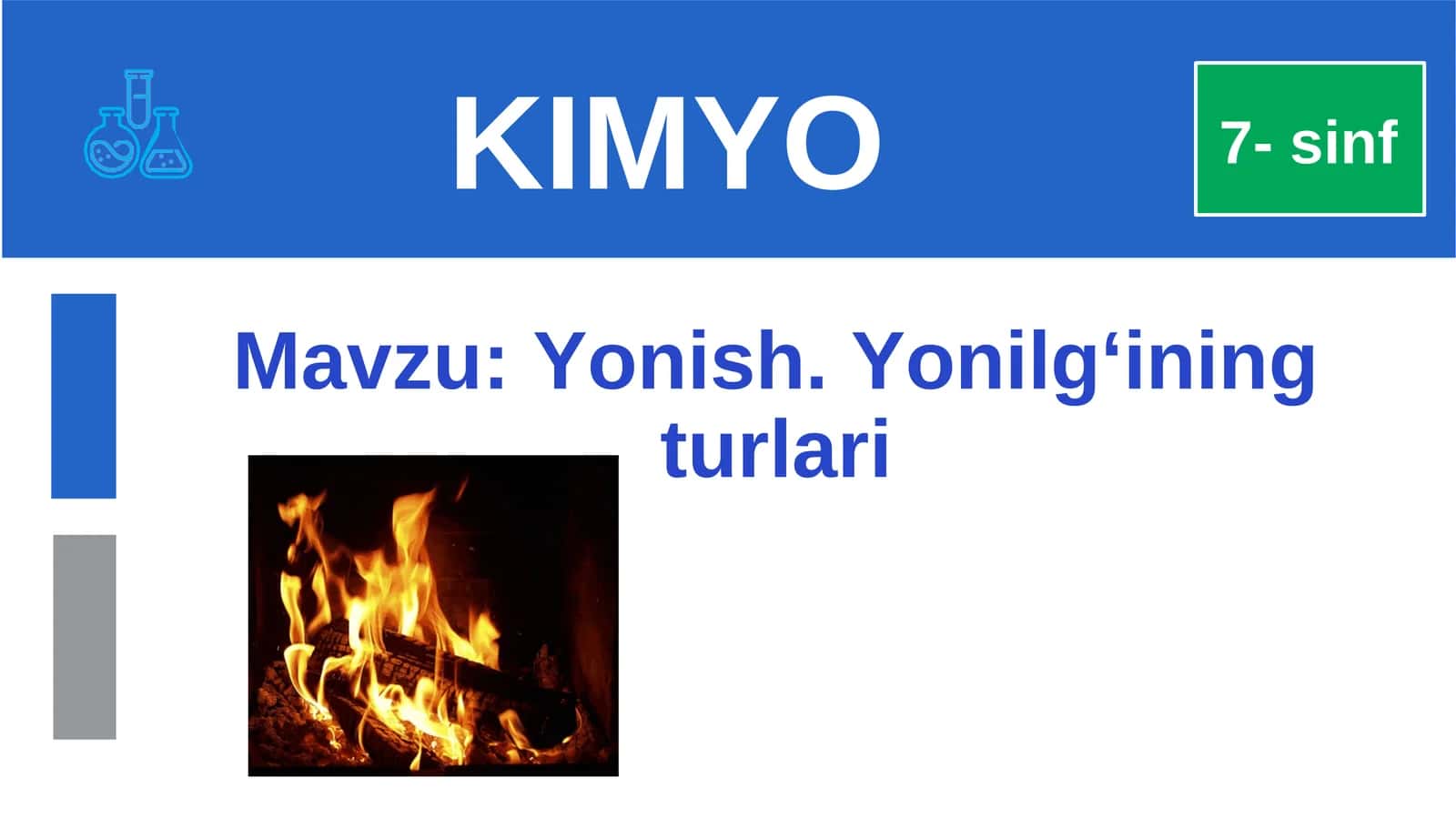 Yonish. Yonilg'ining turlari