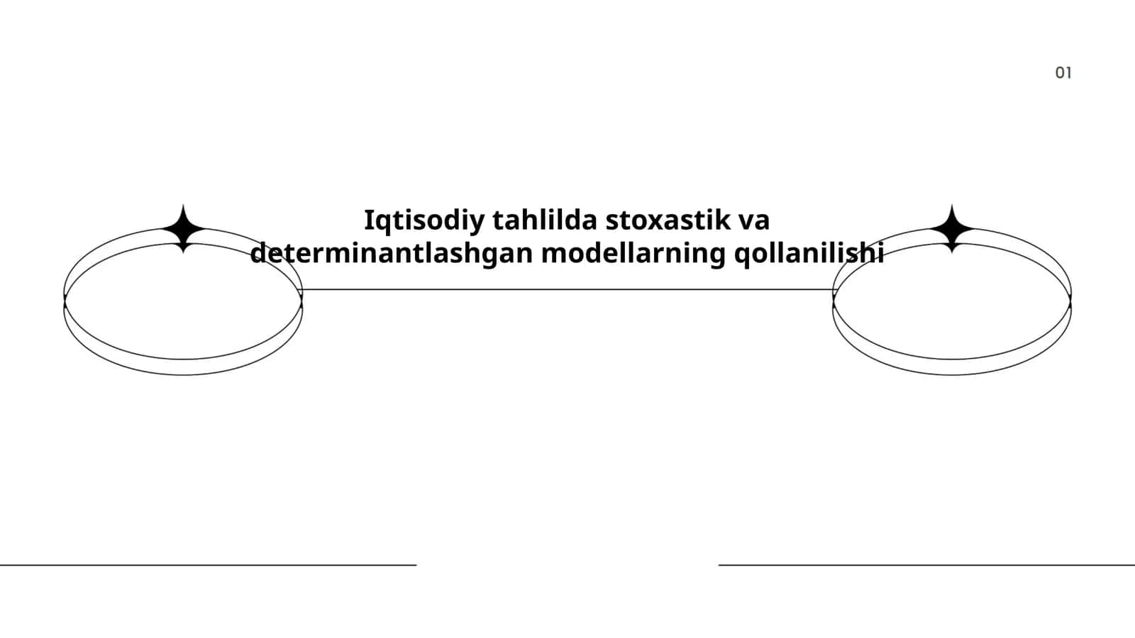 Iqtisodiy tahlilda stoxastik va determinantlashgan modellarning qollanish