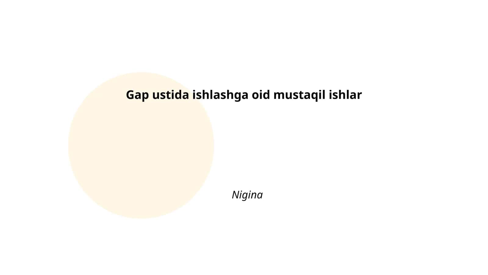 Gap ustida ishlashning asosiy tamoyillari