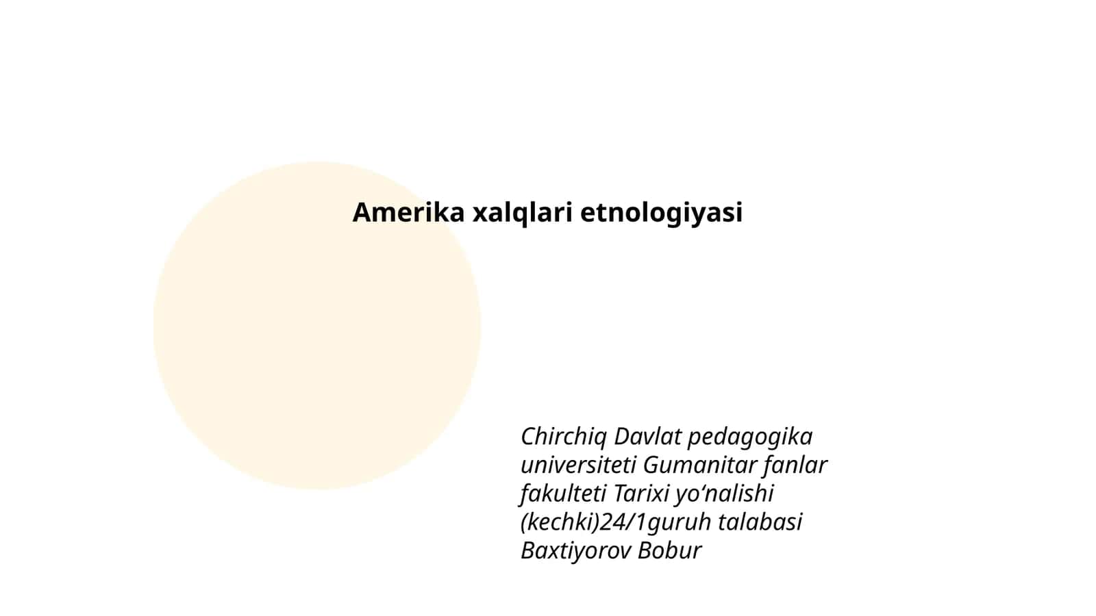 Amerika xalqlari etnologiyasi