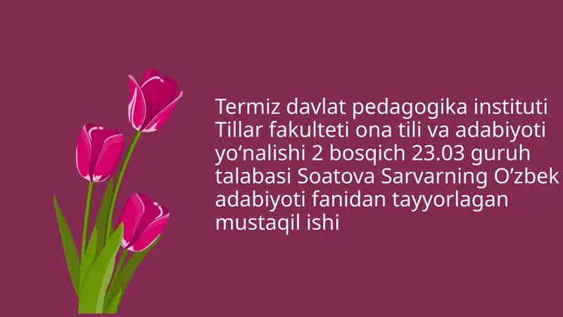 Ahmad Yassaviy va Yugnakiy hayoti va ijodi