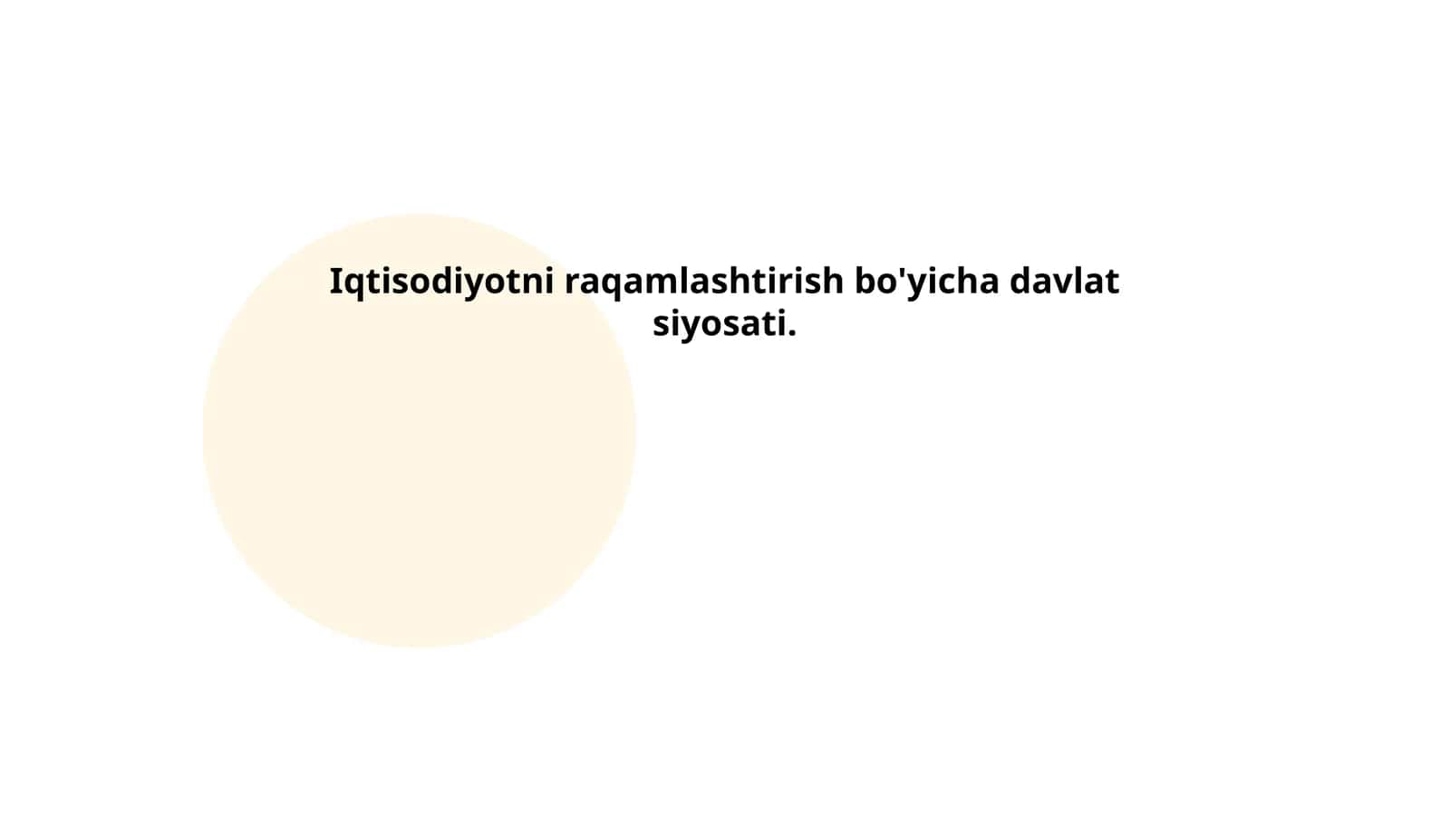 Raqamlashtirish siyosati va strategik rejalashtirish