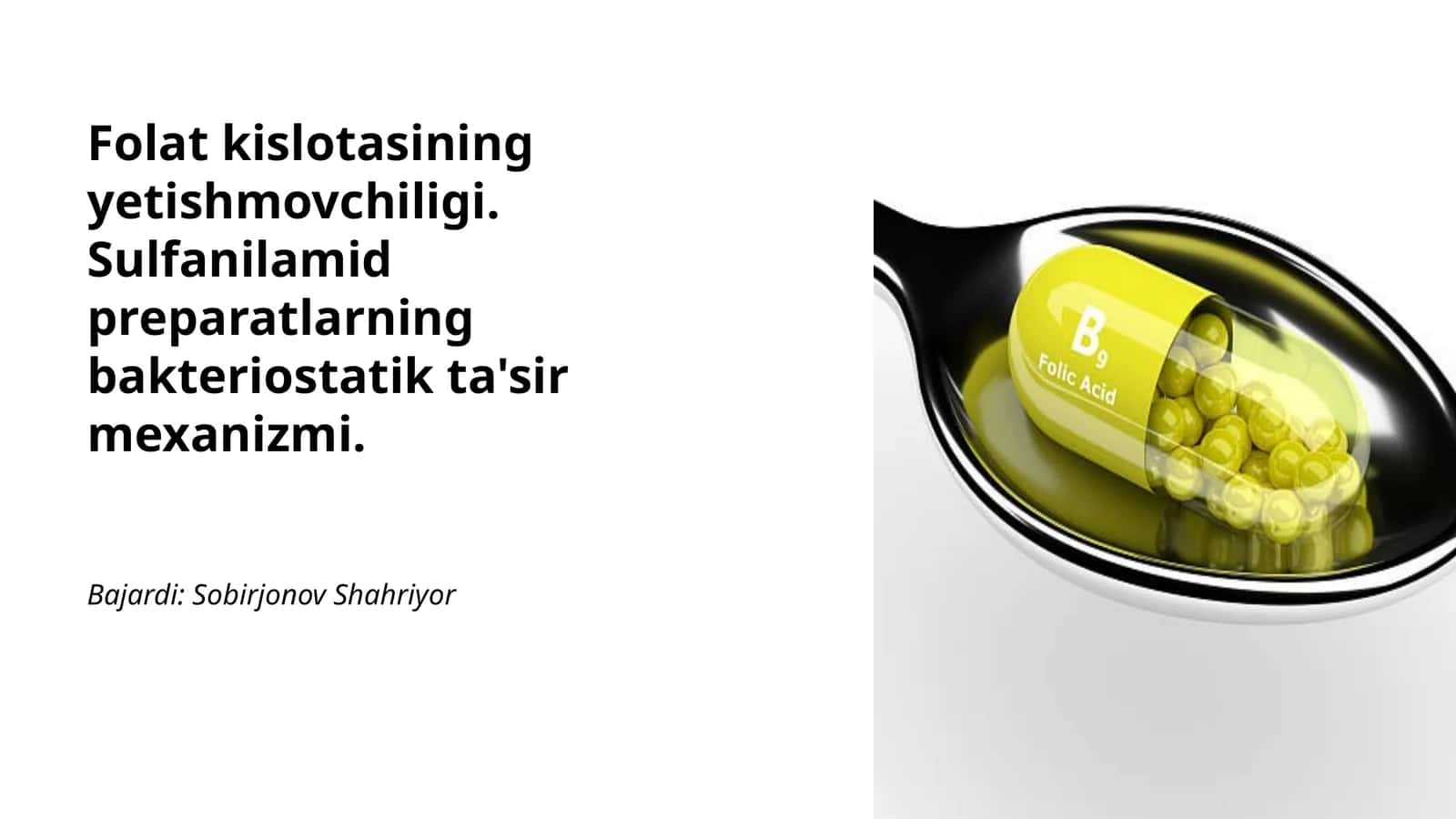 Folat kislotasining yetishmovchiligi