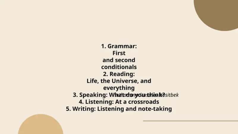 Grammar, Reading, Speaking, Listening, Writing