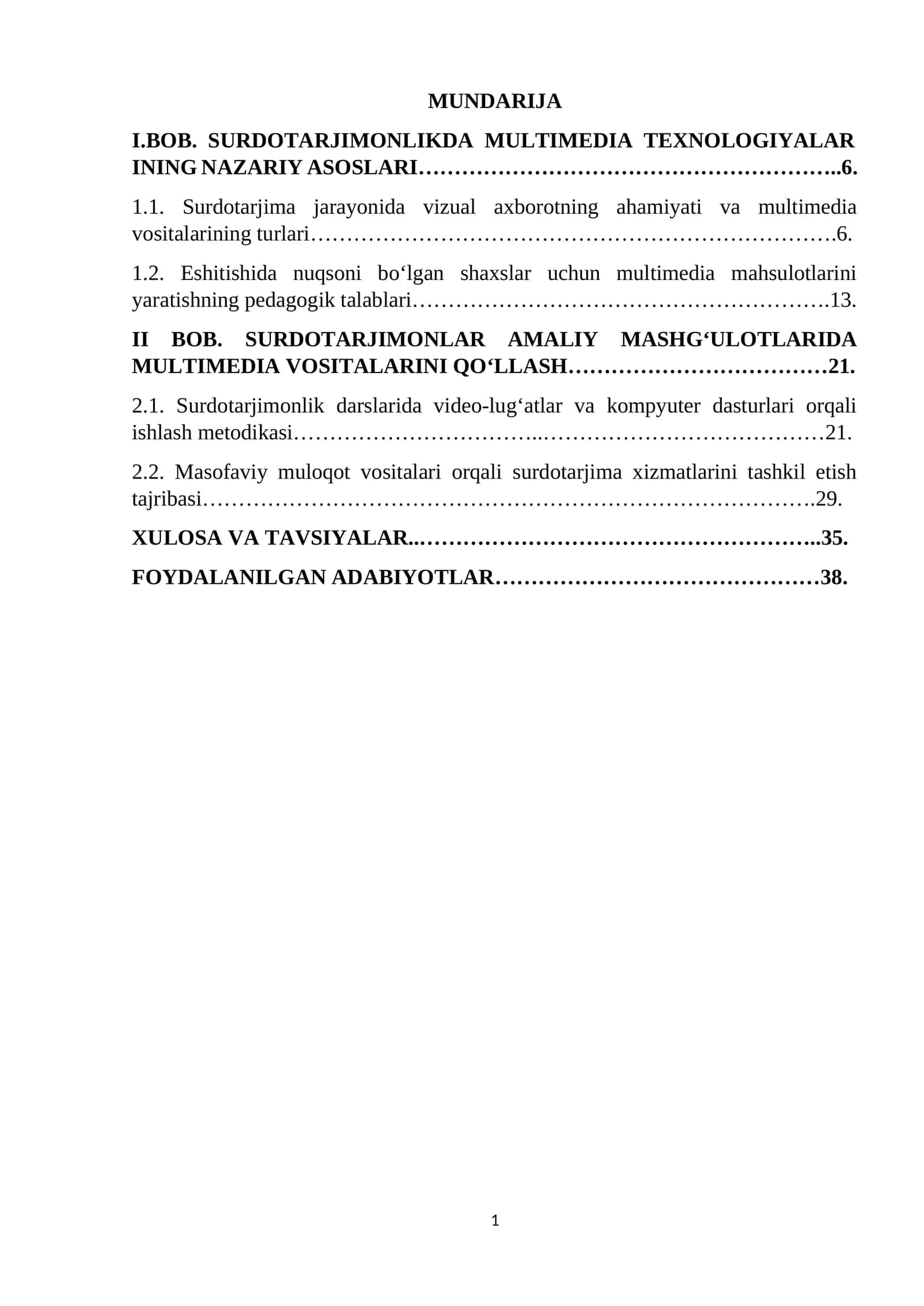 SURDOTARJIMONLIKDA MULTIMEDIA TEXNOLOGIYALARINING NAZARIY ASOSLARI