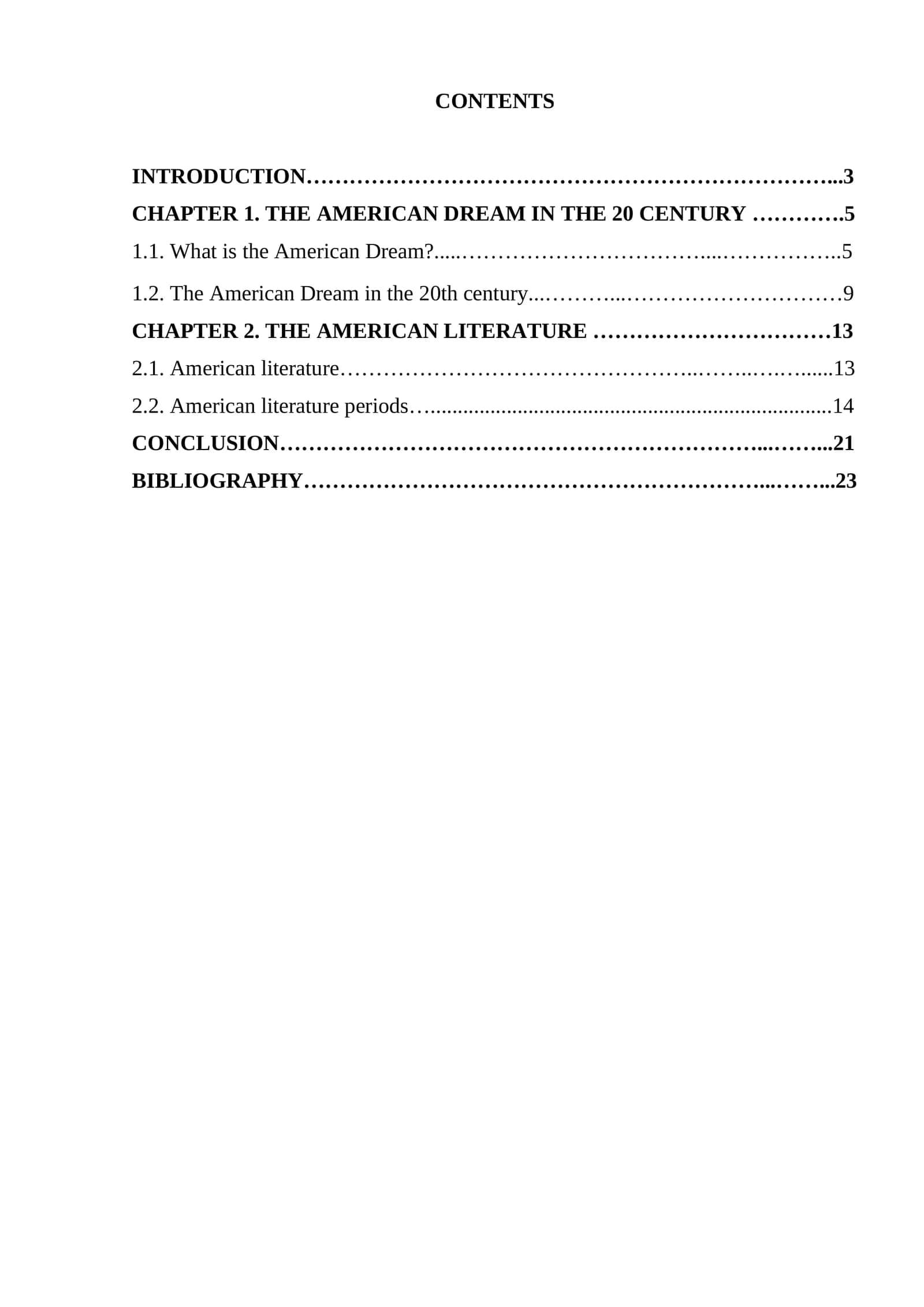THE AMERICAN DREAM IN THE 20 CENTURY