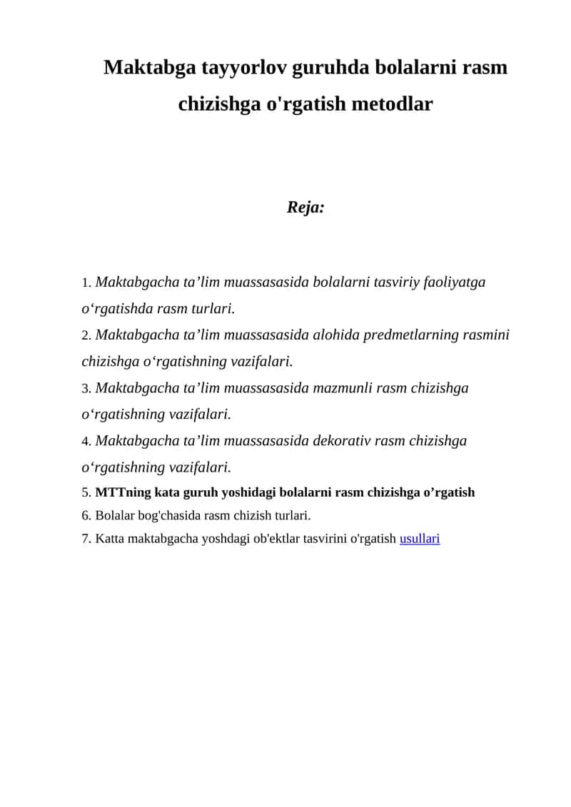 Rasm chizishning usullari