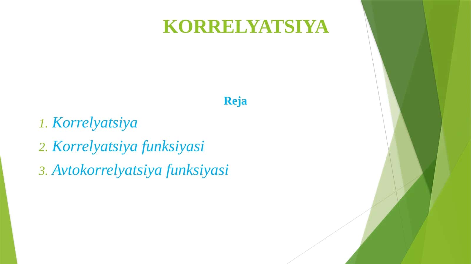 KORRELYATSIYA