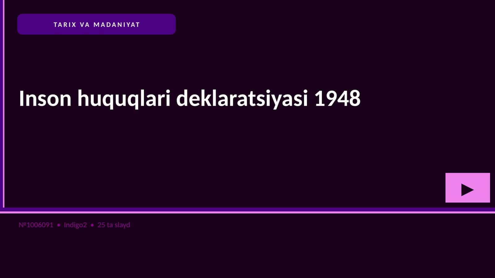 Inson huquqlari deklaratsiyasi 1948