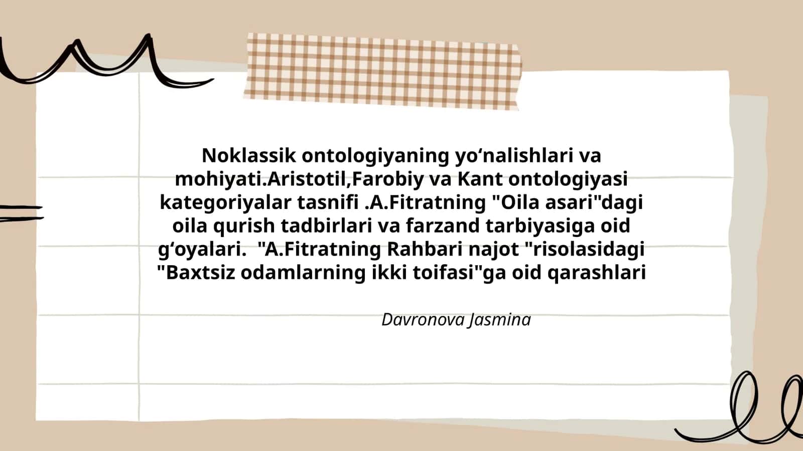 Noklassik ontologiyaning yoʻnalishlari va mohiyati