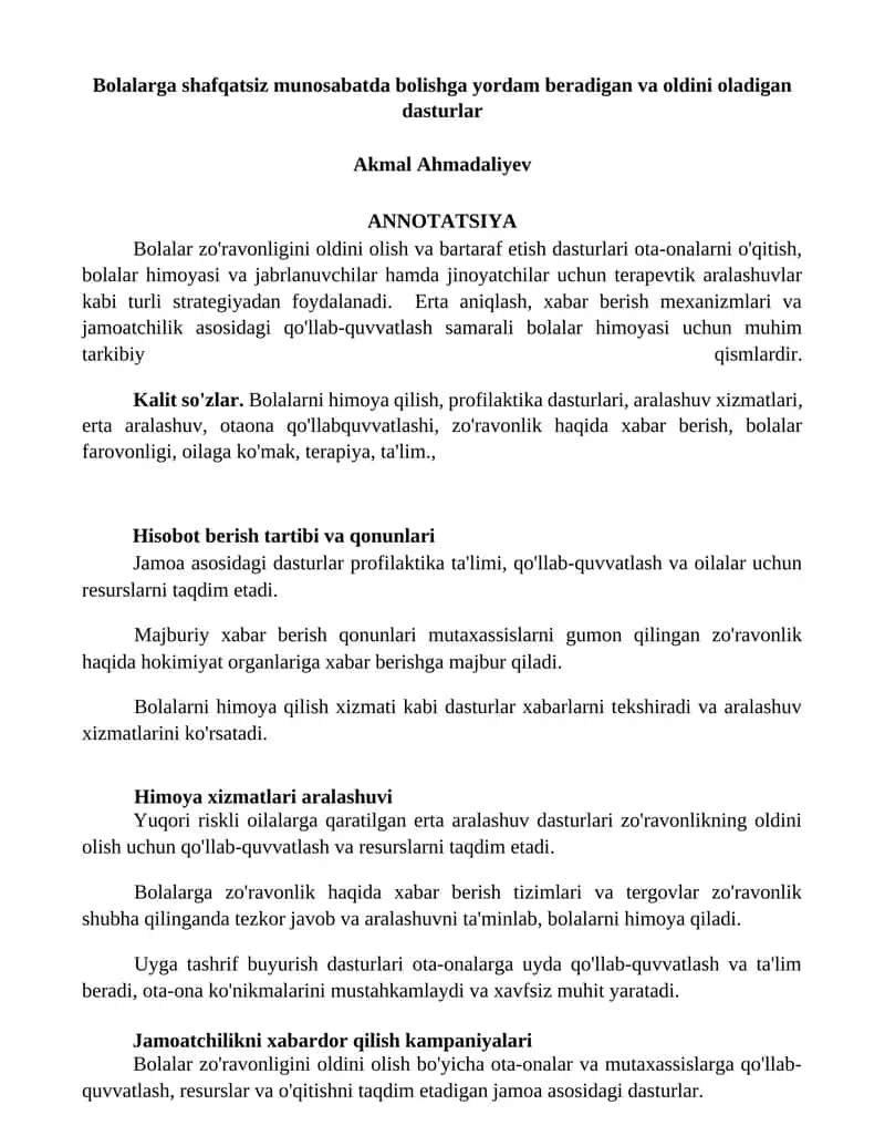 Bolalar himoyasi