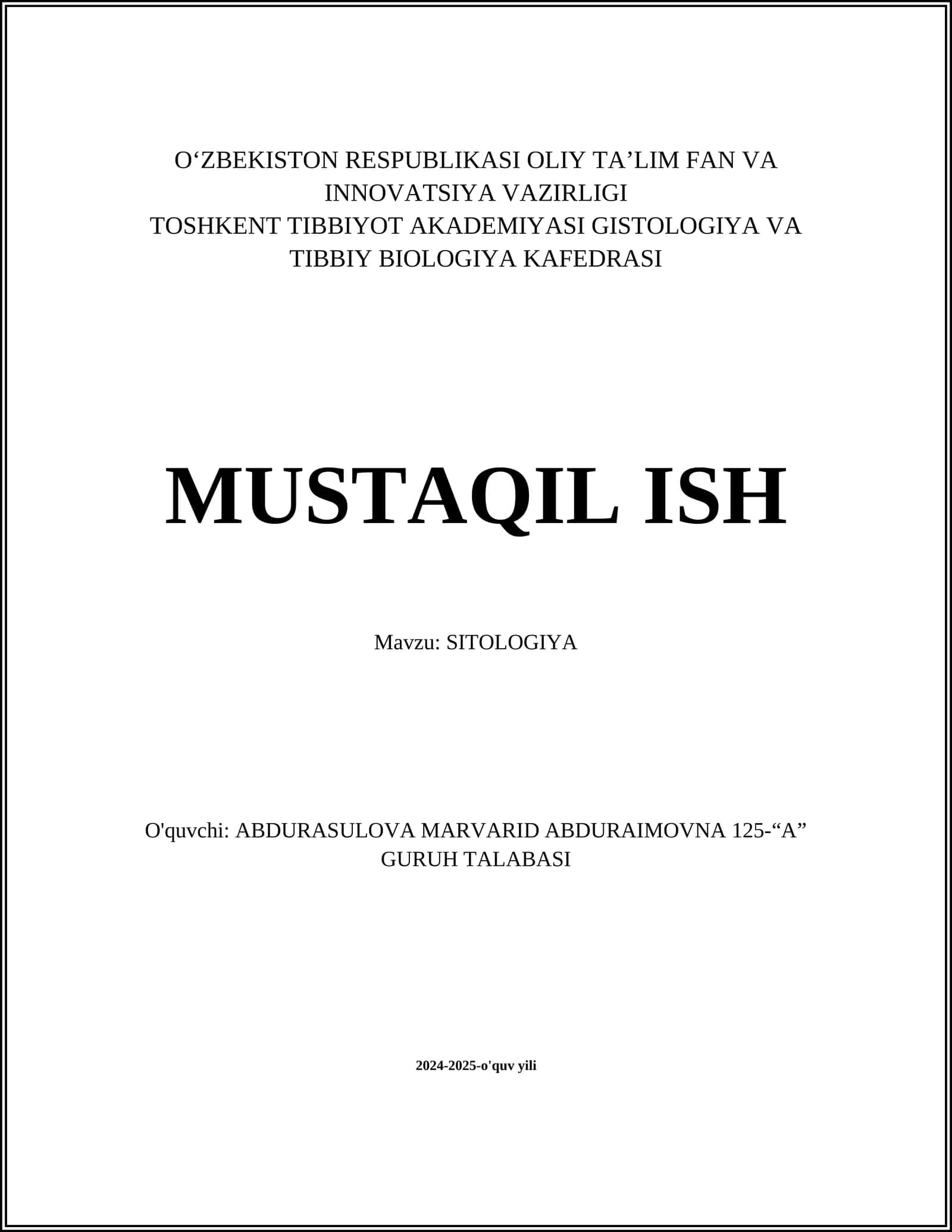SITOLOGIYA