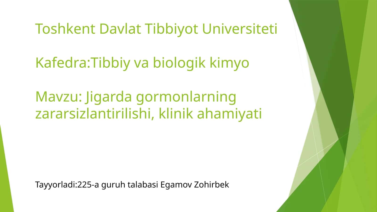 Jigardagormonlarningzararsizlantirilishi,klinikahamiyati