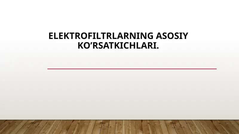 Elektrofiltrlar