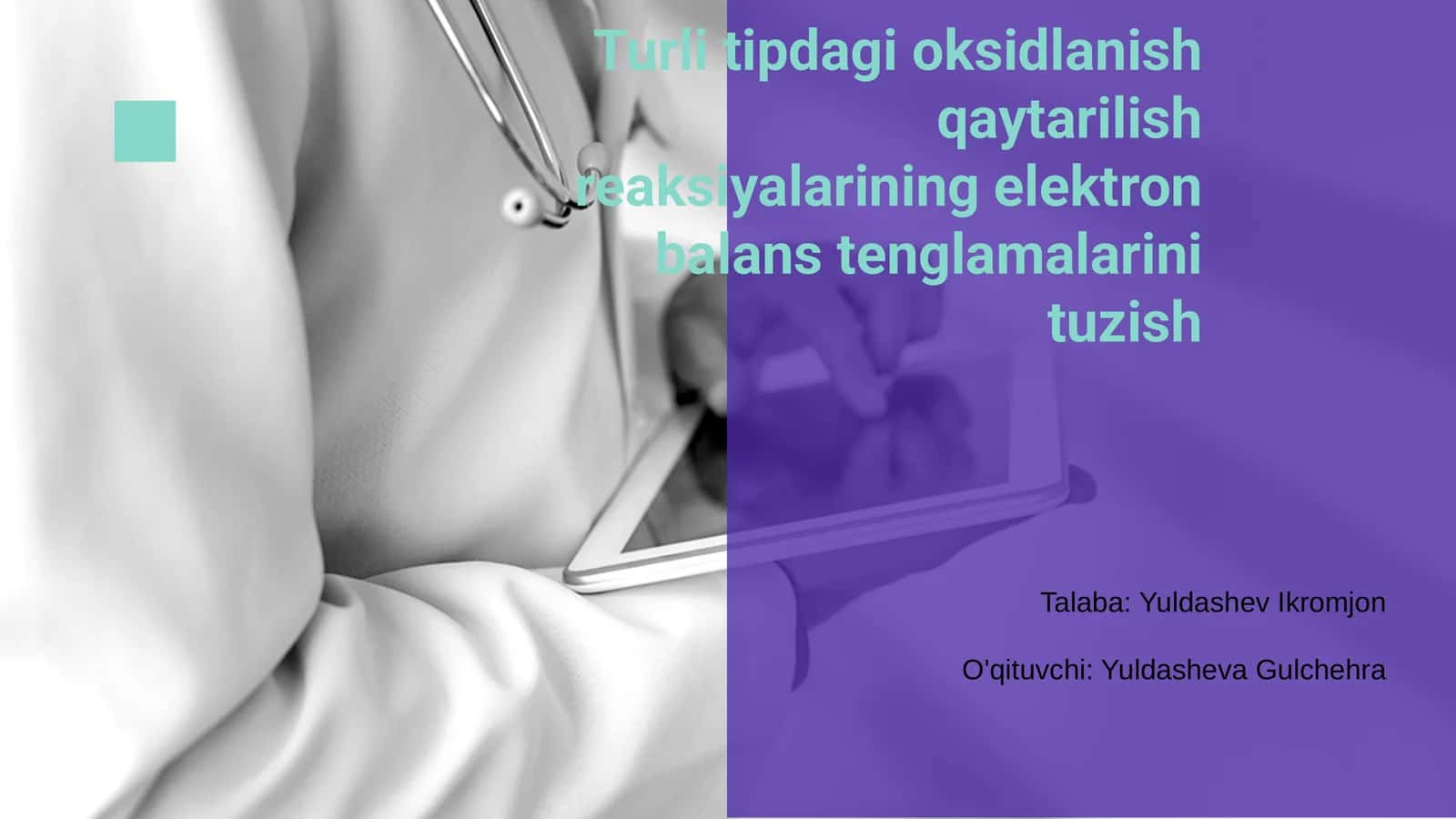 Oksidlanish-qaytarilish reaksiyalari