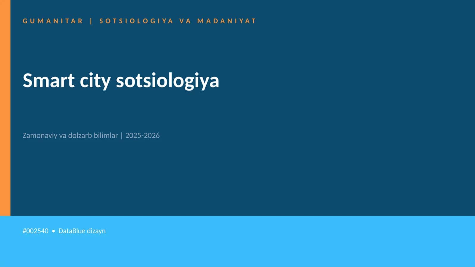 Smart city sotsiologiya